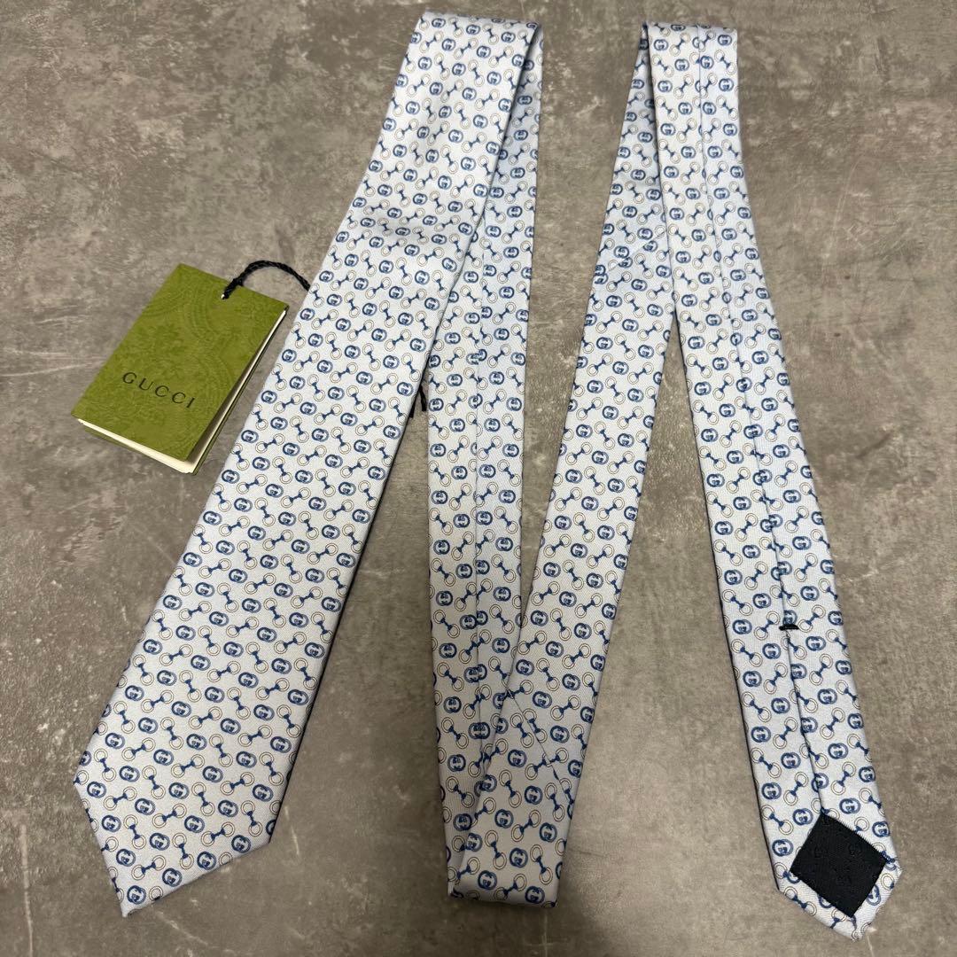 【✨新品未使用✨】 GUCCI グッチ ネクタイ GG柄 タグ付き 結婚式 現行