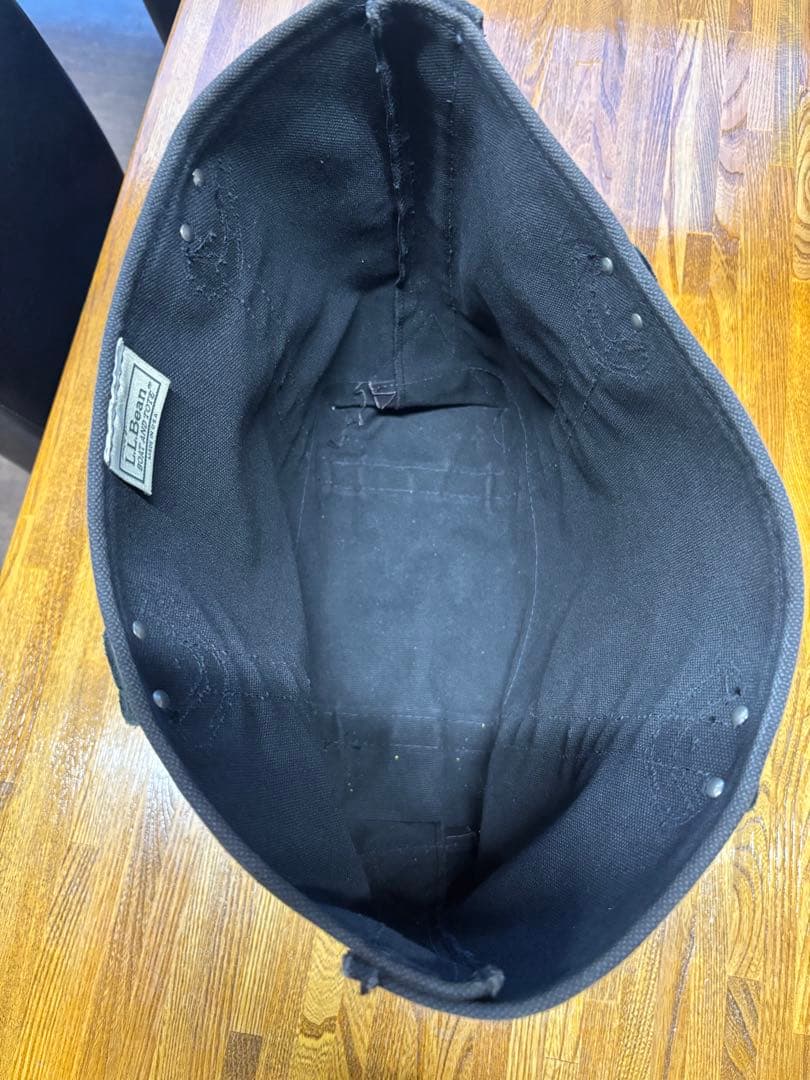 良品 LLビーン USA製 ブラック トート レザー ハンドル