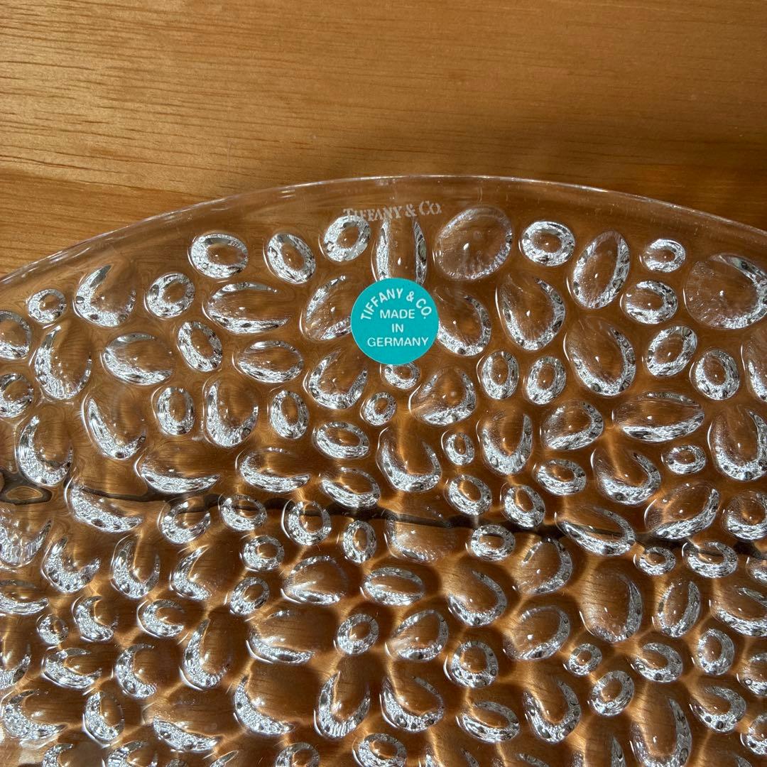 Tiffany & Co. 泡模様 ガラス皿