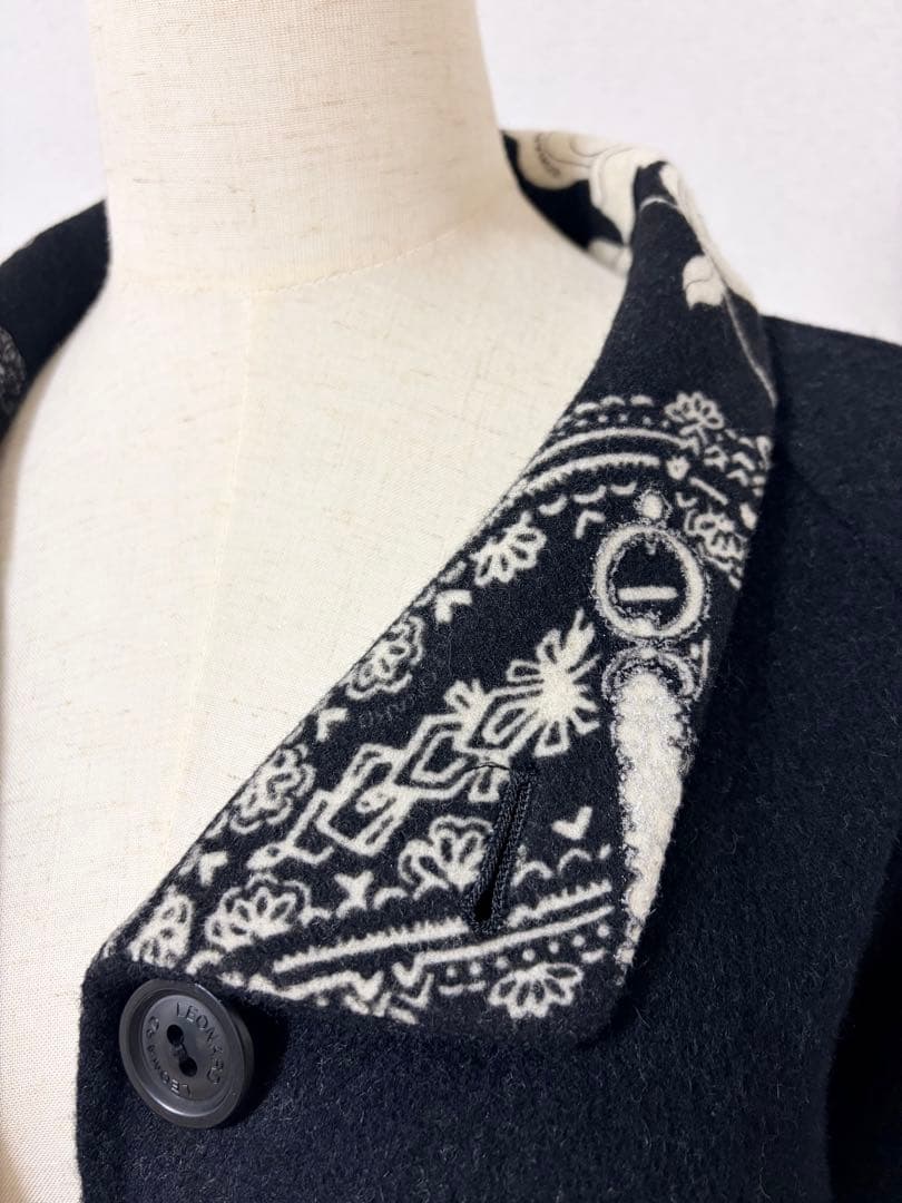 【美品】LEONARD コート　アウター　ジャケット　ウール　カシミヤ