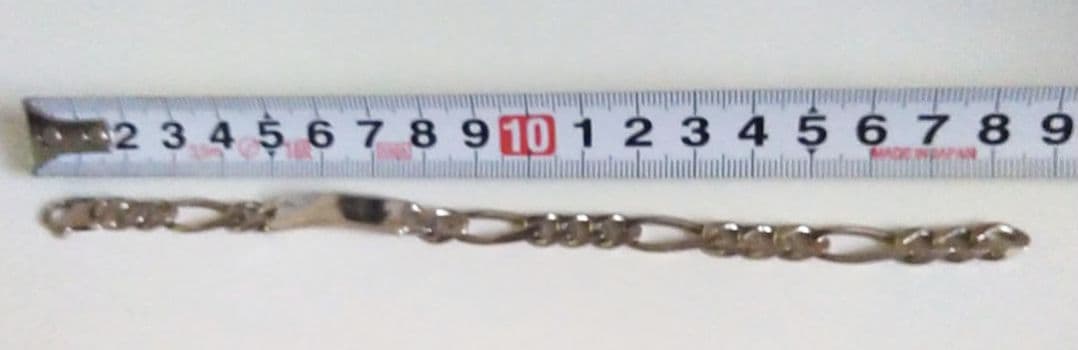 ゆーページ。シルバー925 フィガロチェーン 喜平 ブレスレット