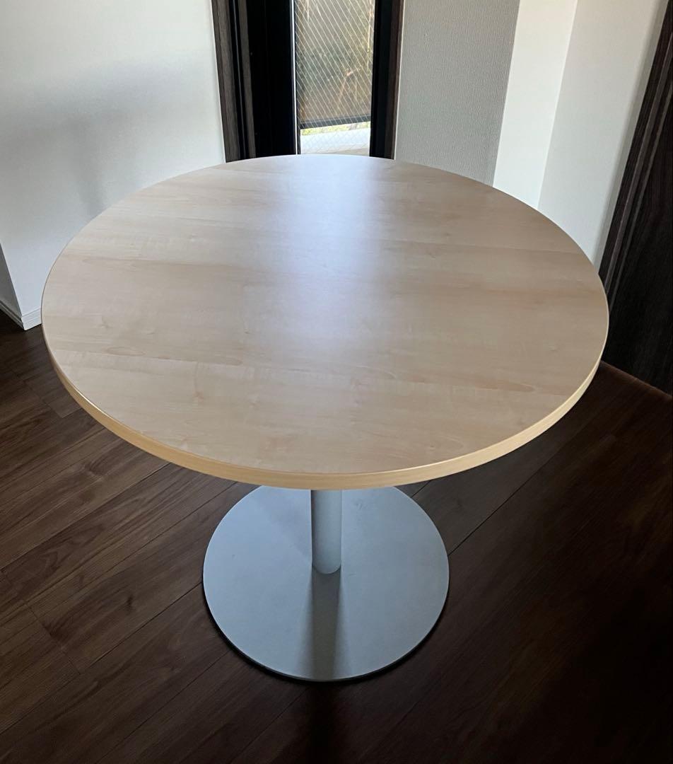 円形ダイニングテーブル　丸テーブル　カフェテーブル 80cm