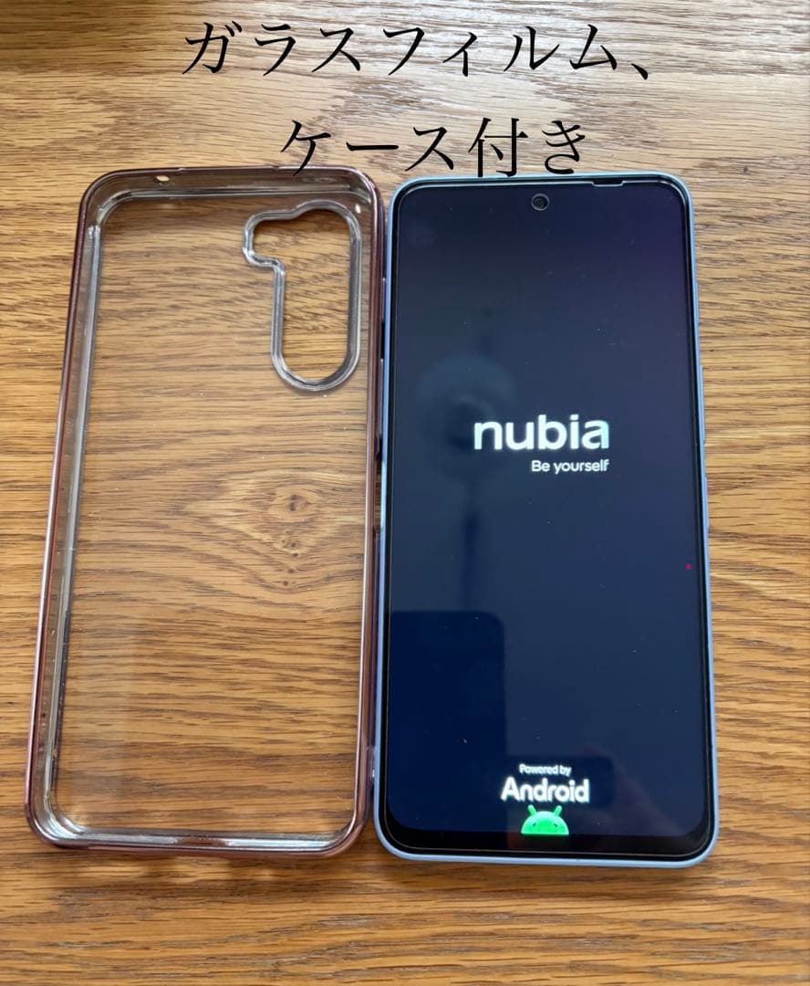 nubia スマートフォン 本体とガラス保護フィルム・ケース付き使用期間約4ヶ月