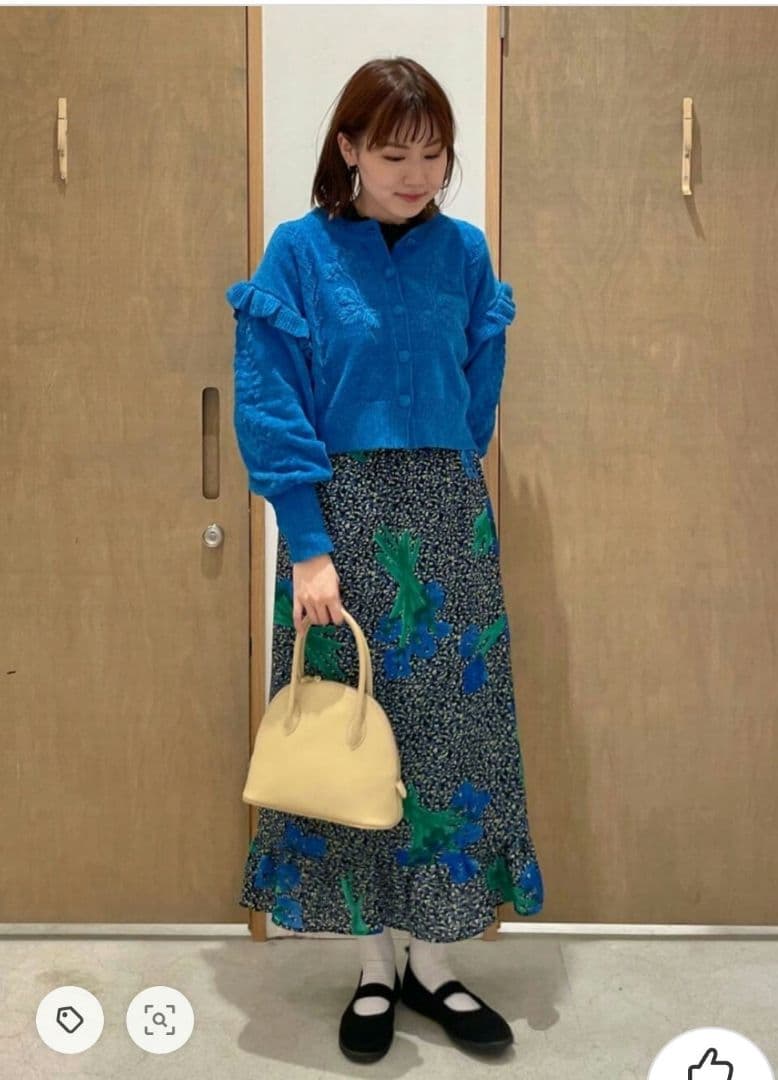 ビュルデサボン　Super hanahanaプリントスカート