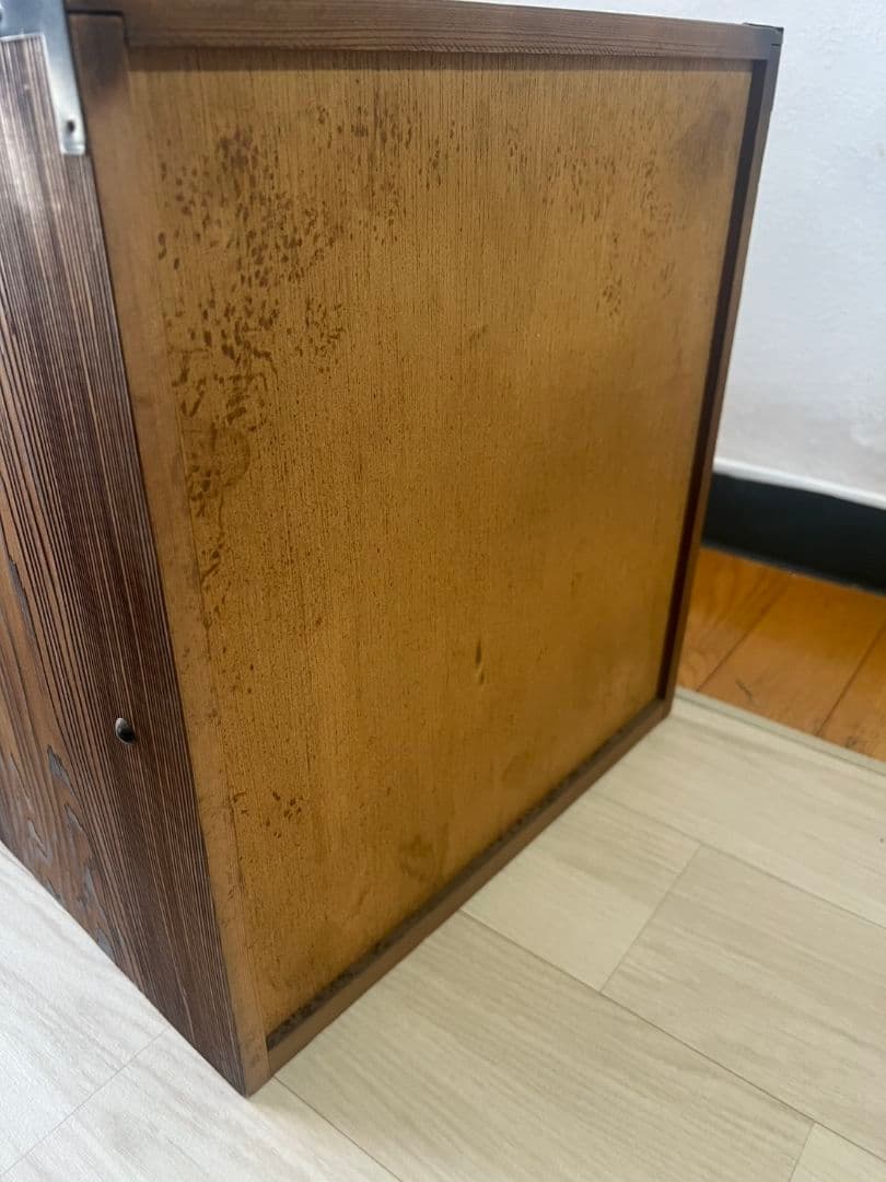 アンティーク　焼杉仕上げの和風ミニ箪笥