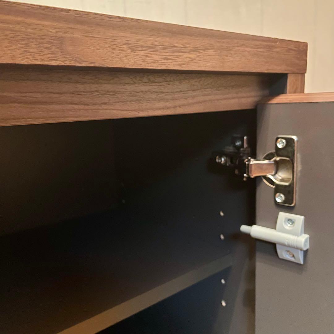 【丸繁木工】キャビネット COMO(コモ) 1052CR プルD350 WN