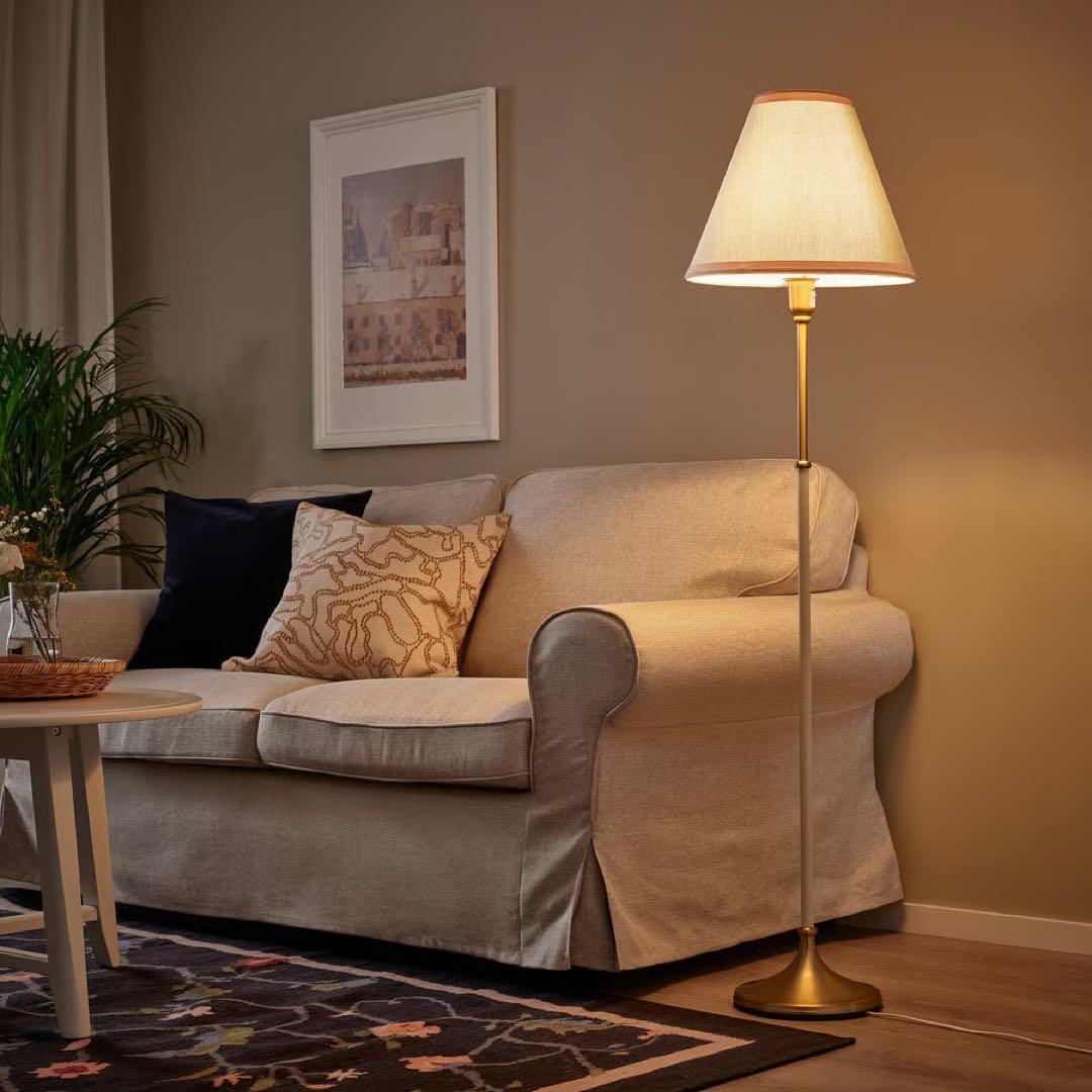 【新品未開封】　IKEA イケア　フリィホイド　フロアランプ　真ちゅう