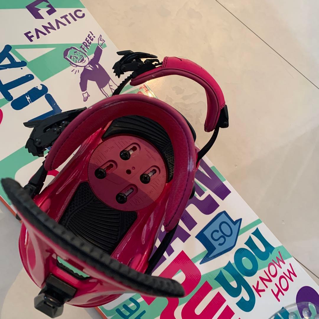 Fanatic ファナティック スノーボード142センチ ビンディング head