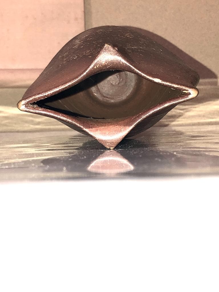 備前花瓶３点　左・木村友敬、中・末石高仙、右・不明、箱無　無傷　在銘　まとめて。