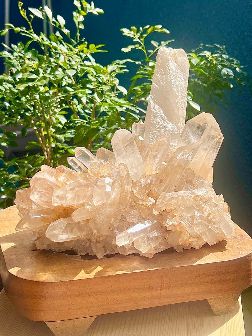 レア　超BIG 天然ピンク　マニカラン産　クラスター【3 ㌕】　置物　風水