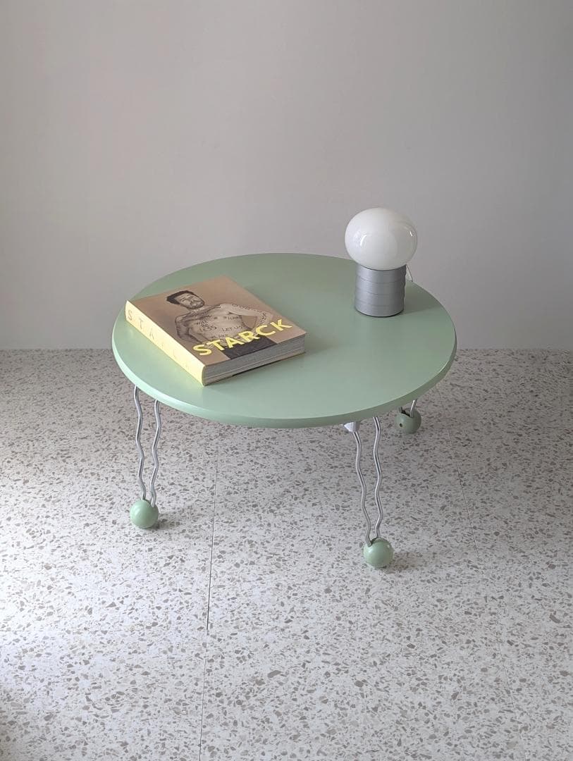 90s ビンテージ フォールディング テーブル ポストモダン ポップ 折り畳み