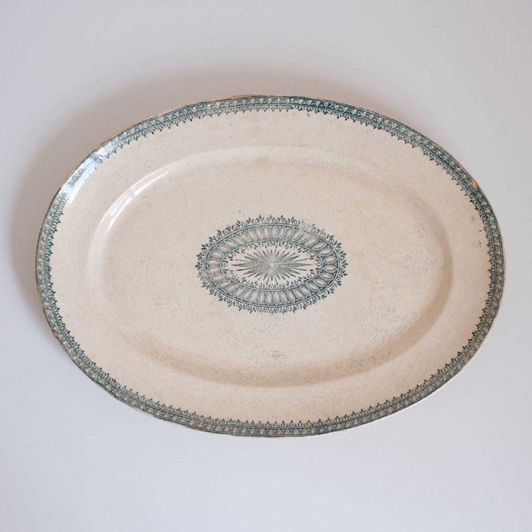 Creil Et Montereau/oval plate クレイユモントロー窯