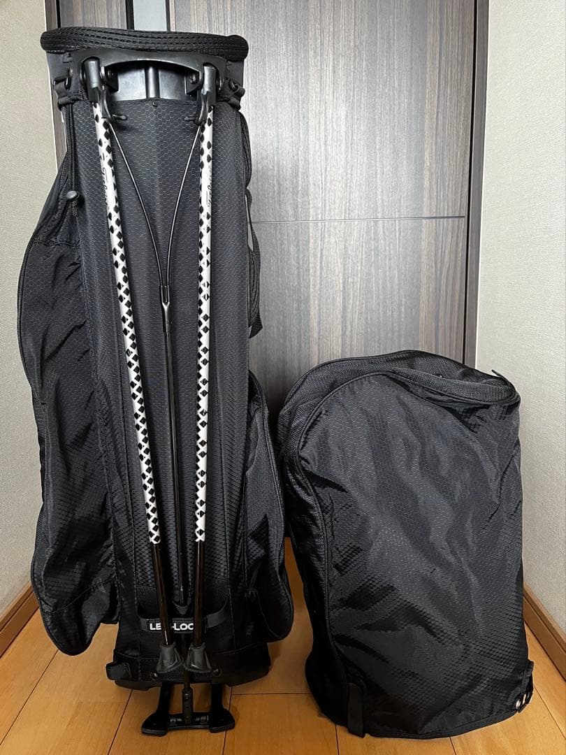 良品Titleistタイトリスト スタンド式キャディバッグ 軽量　９型　ブラック