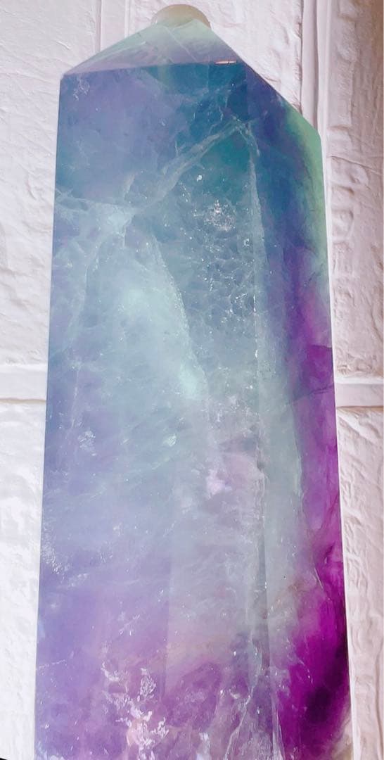 4.フローライト♡タワー♡フローライトタワー♡天然石♡クリスタル♡受検お守りに♡