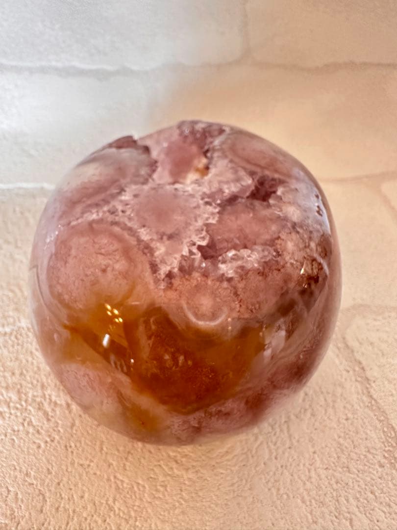 高品質　ピンクアメジスト　 フリーフォーム　フラワーアメジスト　スタンド付天然石