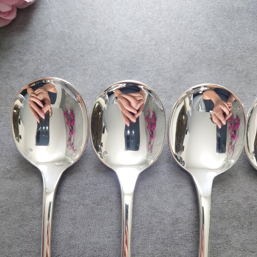 希少 美品 クリストフル フィデリオ コンソメスプーン 6点