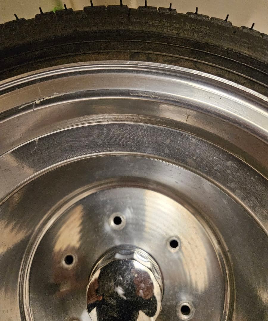 ジャイロキャノピー　リアアルミホイール　40ミリスペーサー付き