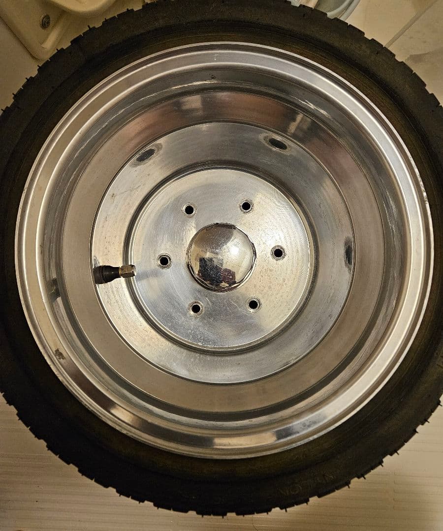 ジャイロキャノピー　リアアルミホイール　40ミリスペーサー付き