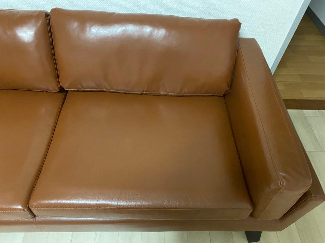 ソファ　3人掛け　合成皮革　フェイクレザー