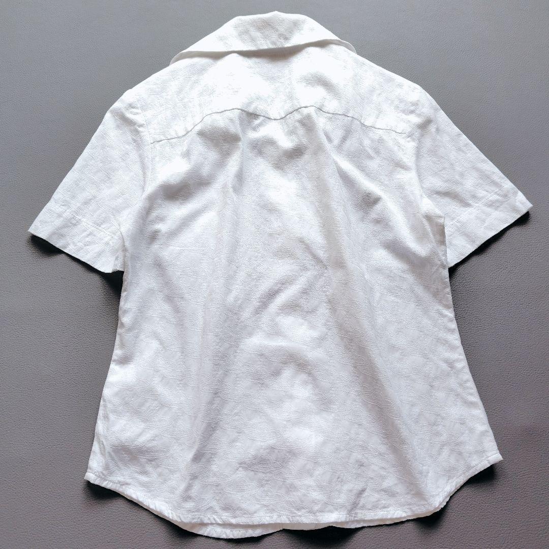 ヴィヴィアンウエストウッド ボウタイ ジャガード シャツ オーブ 刺繍