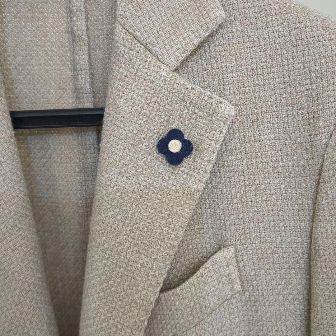 LARDINII チェスターコート42グレージュ