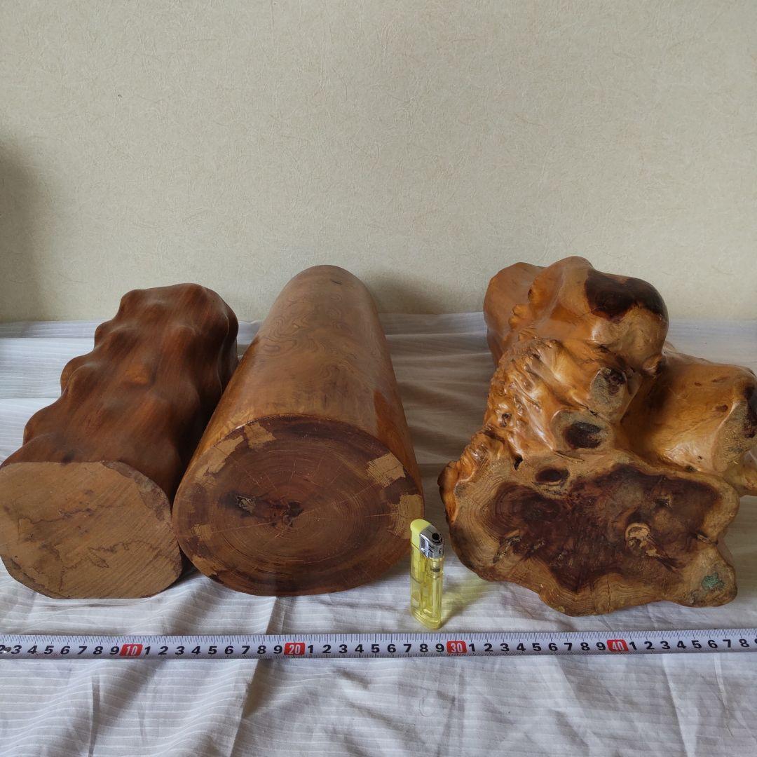 木製　花瓶　花器　3点セット