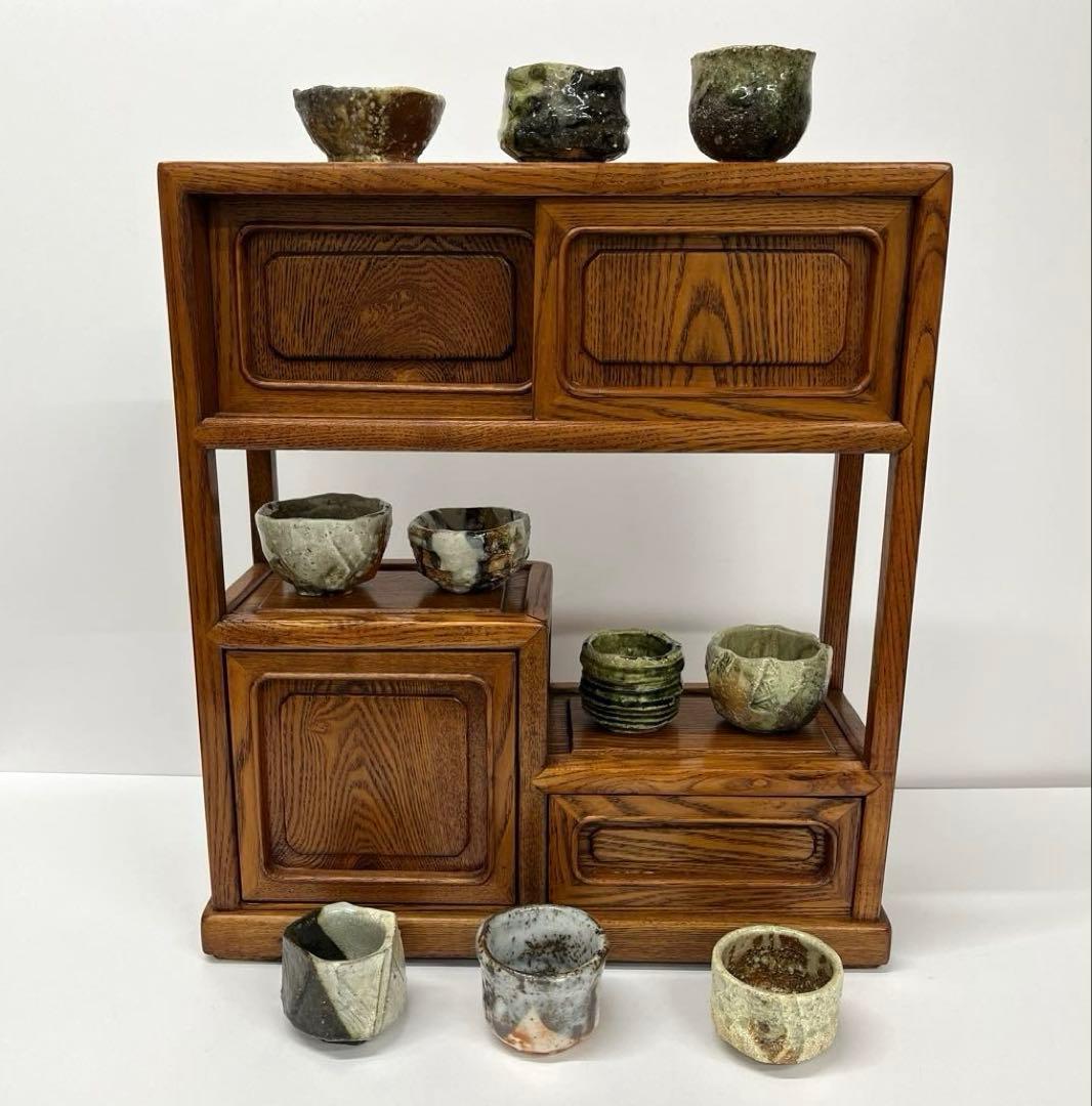 飾り棚 茶箪笥 茶道具 組木 工芸 骨董　木製　レトロ