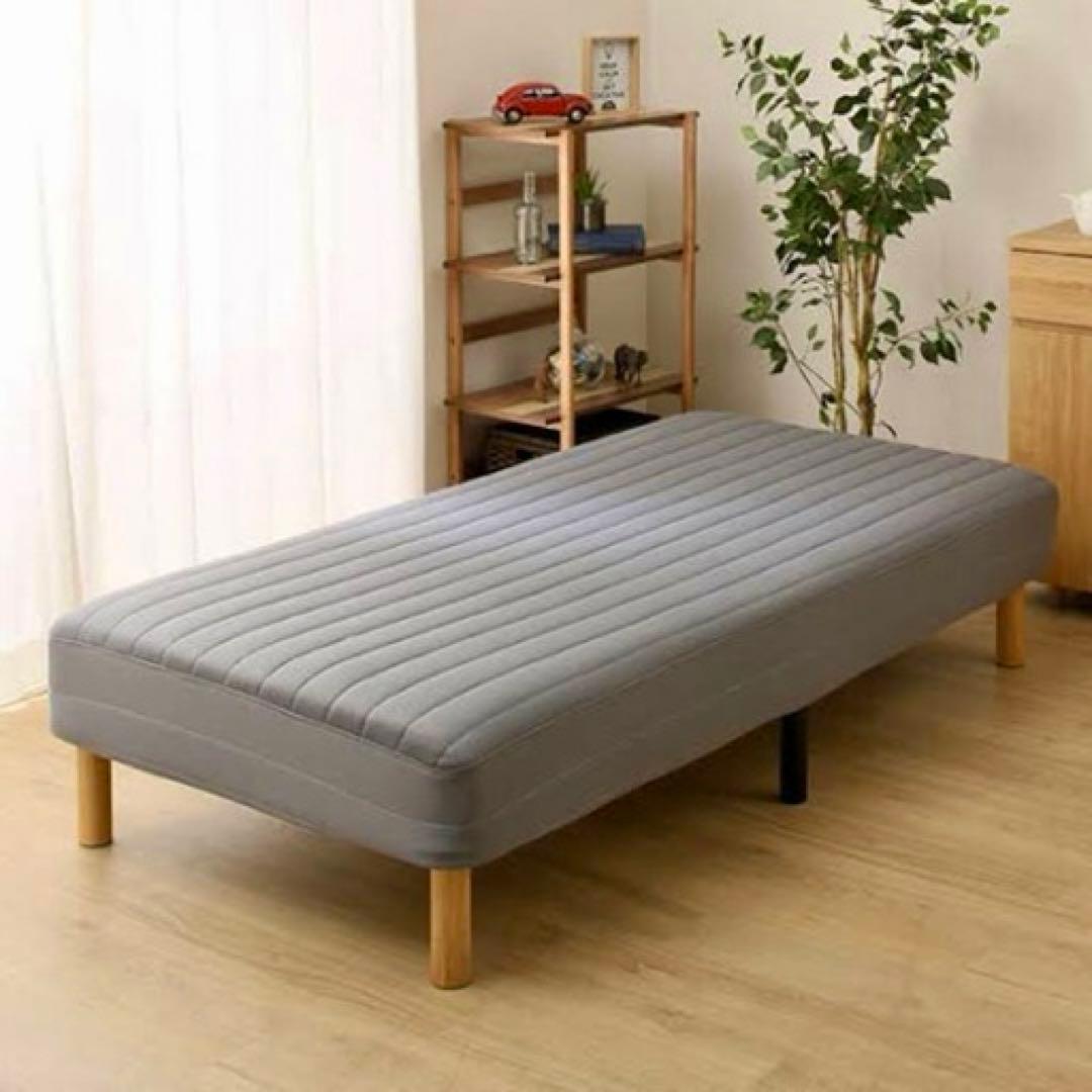 ★美品★脚付きコイルマットレス シングル ベッド ニトリ NITORI 快眠