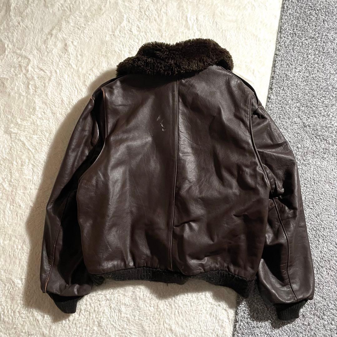 70～80sフライトジャケット　TYPE G-1　USA製　サイズ54　本革