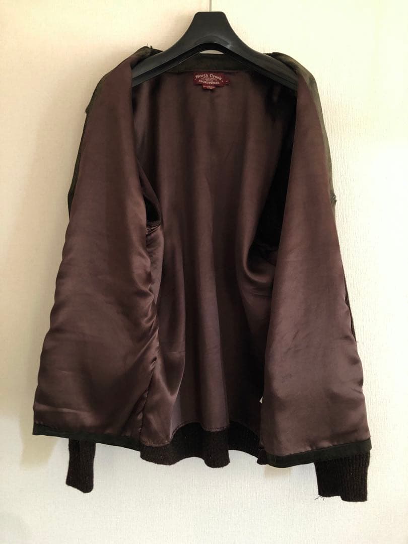 ヴィンテージ　古着　North Creek lambswool leather