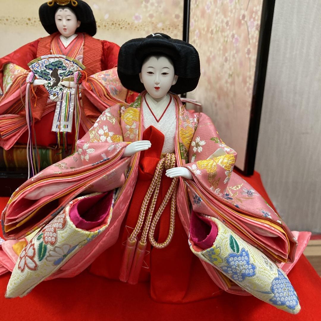 B5-2 三五サイズの官女　きれいで豪華な衣装　三段飾り人形　三人官女