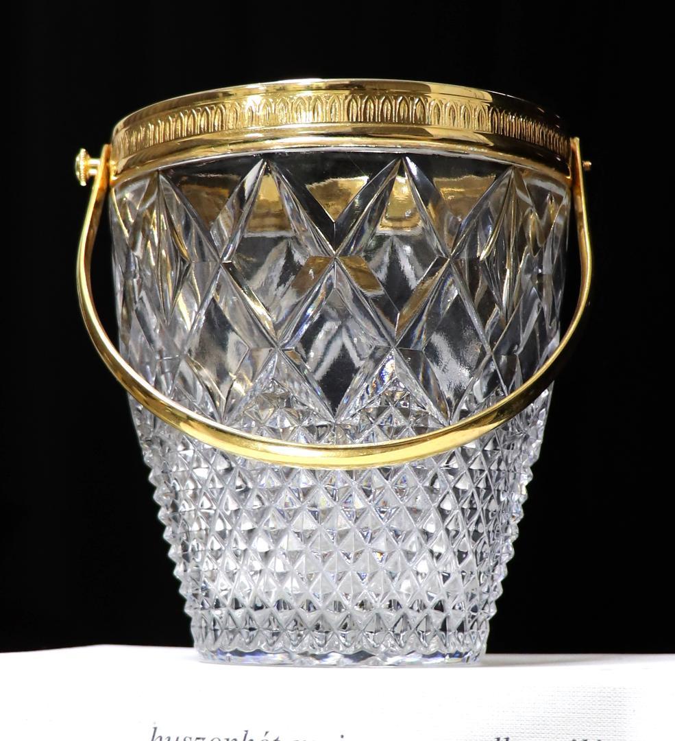 オールド・バカラ 1900年 金装飾 アイスペール ディアマン ビゾー カレ