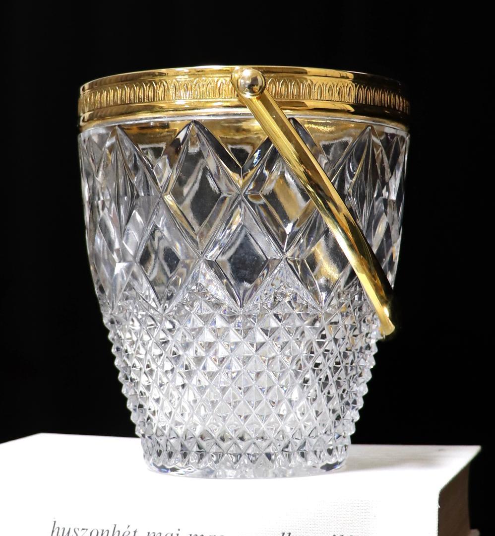 オールド・バカラ 1900年 金装飾 アイスペール ディアマン ビゾー カレ