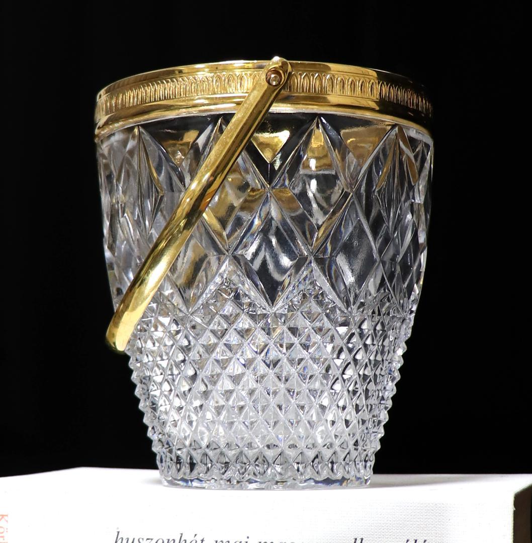 オールド・バカラ 1900年 金装飾 アイスペール ディアマン ビゾー カレ