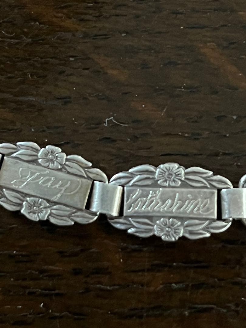 ww2 USヴィンテージスイートハート　ブレスレット　スターリングシルバー