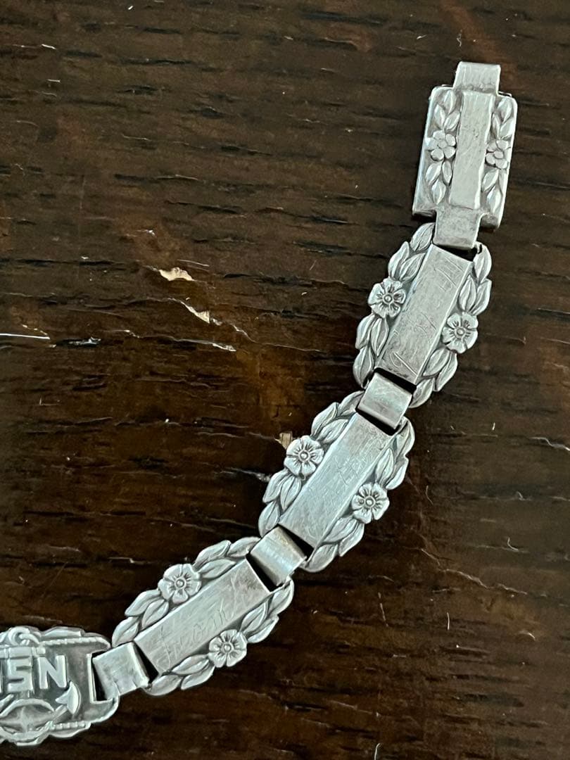 ww2 USヴィンテージスイートハート　ブレスレット　スターリングシルバー