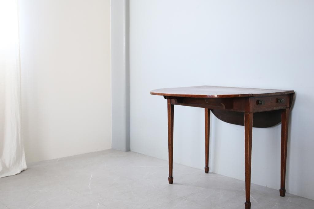 英国アンティーク木製ドロップリーフテーブル/バタフライ/ダイニング机92-111