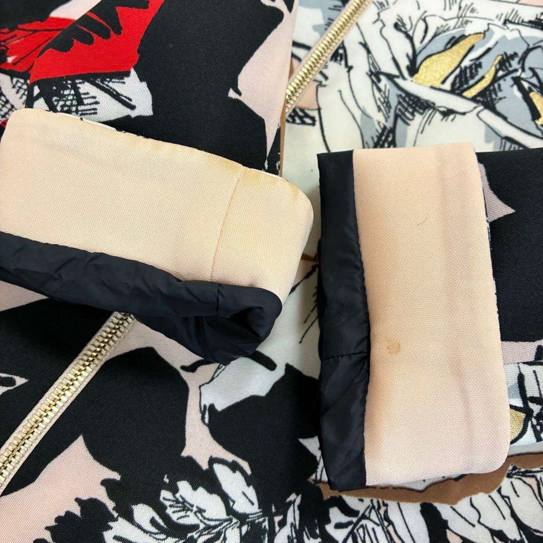 Blumarine ブルマリン☆お花柄ジップアップコート ピンク