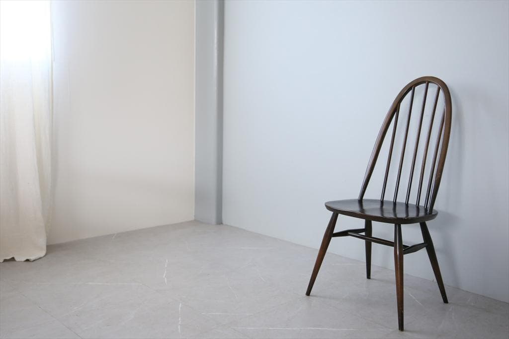 英国アンティークアーコールクエーカーチェア/ダイニングイス(91-21-2)