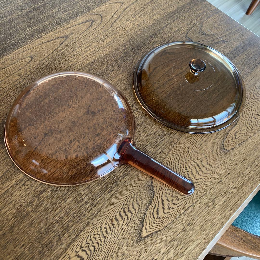 vision ビジョン両手鍋　フライパン　3点セット　耐熱ガラス　フランス