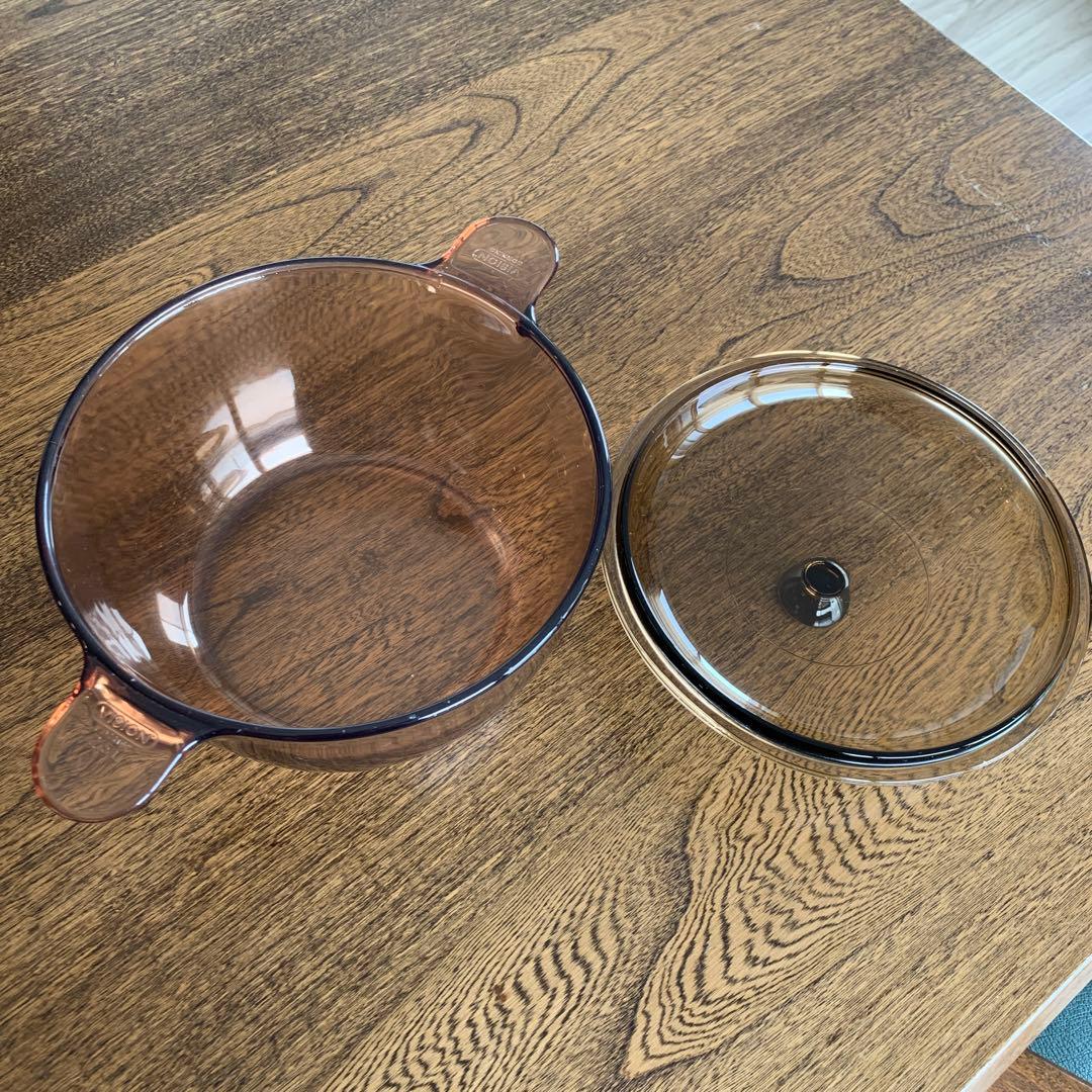 vision ビジョン両手鍋　フライパン　3点セット　耐熱ガラス　フランス