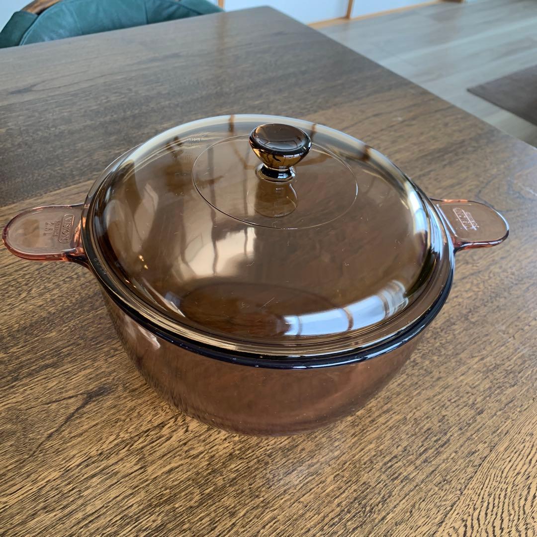 vision ビジョン両手鍋　フライパン　3点セット　耐熱ガラス　フランス