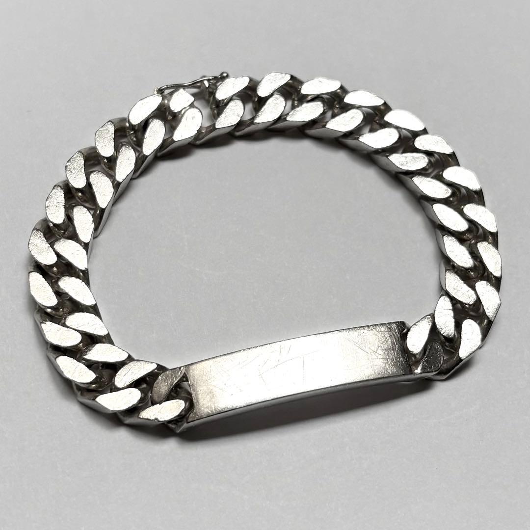 Special 60's French シルバー800 IDブレスレット 蟹刻印