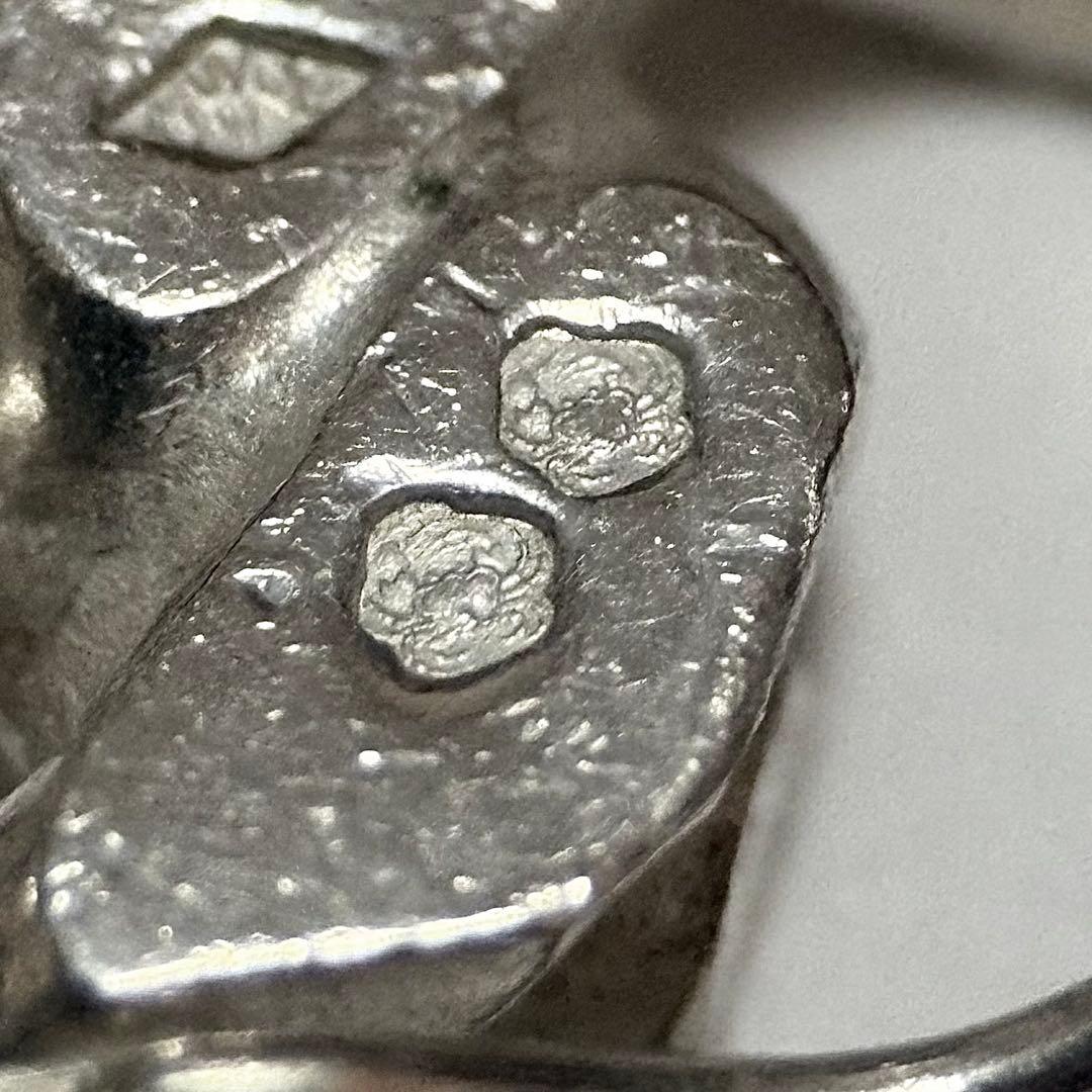 Special 60's French シルバー800 IDブレスレット 蟹刻印