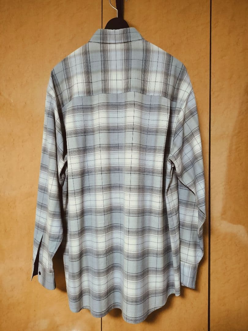 AURALEE SUPER LIGHT WOOL CHECK SHIRT 5 青