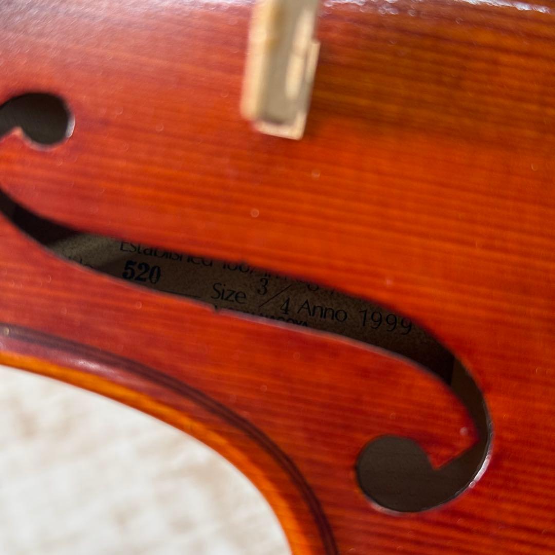 高級弓付属　SUZUKI No.520 3/4 バイオリン　スズキ