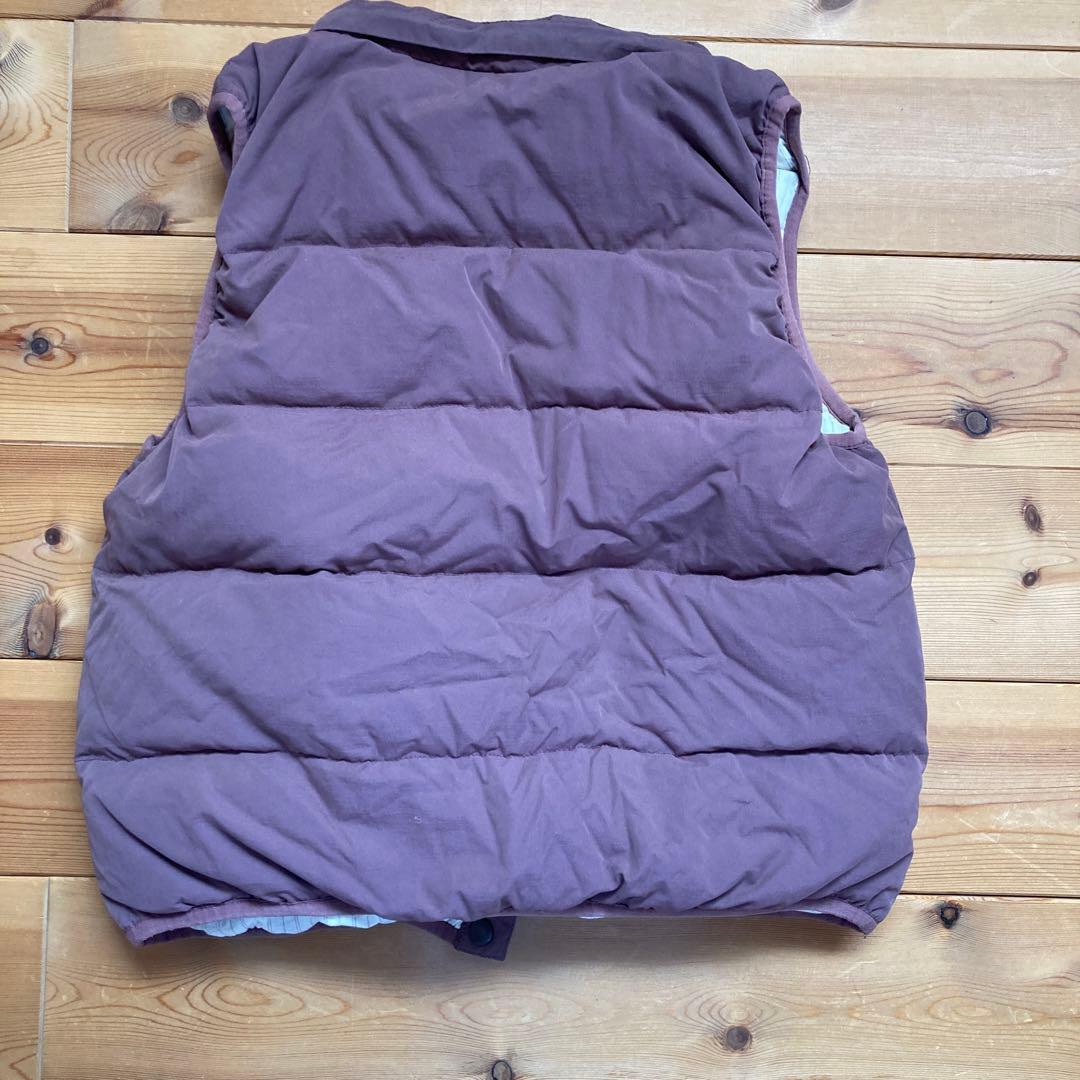 CCさま　sm2 ダウンベスト　小豆色　ダスティピンク　本麻敷パッド黒