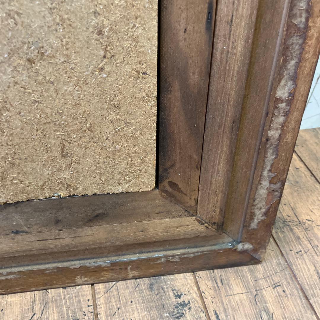 アンティーク 木製 ウッドフレーム 壁掛けミラー ウォールミラー 姿見 鏡