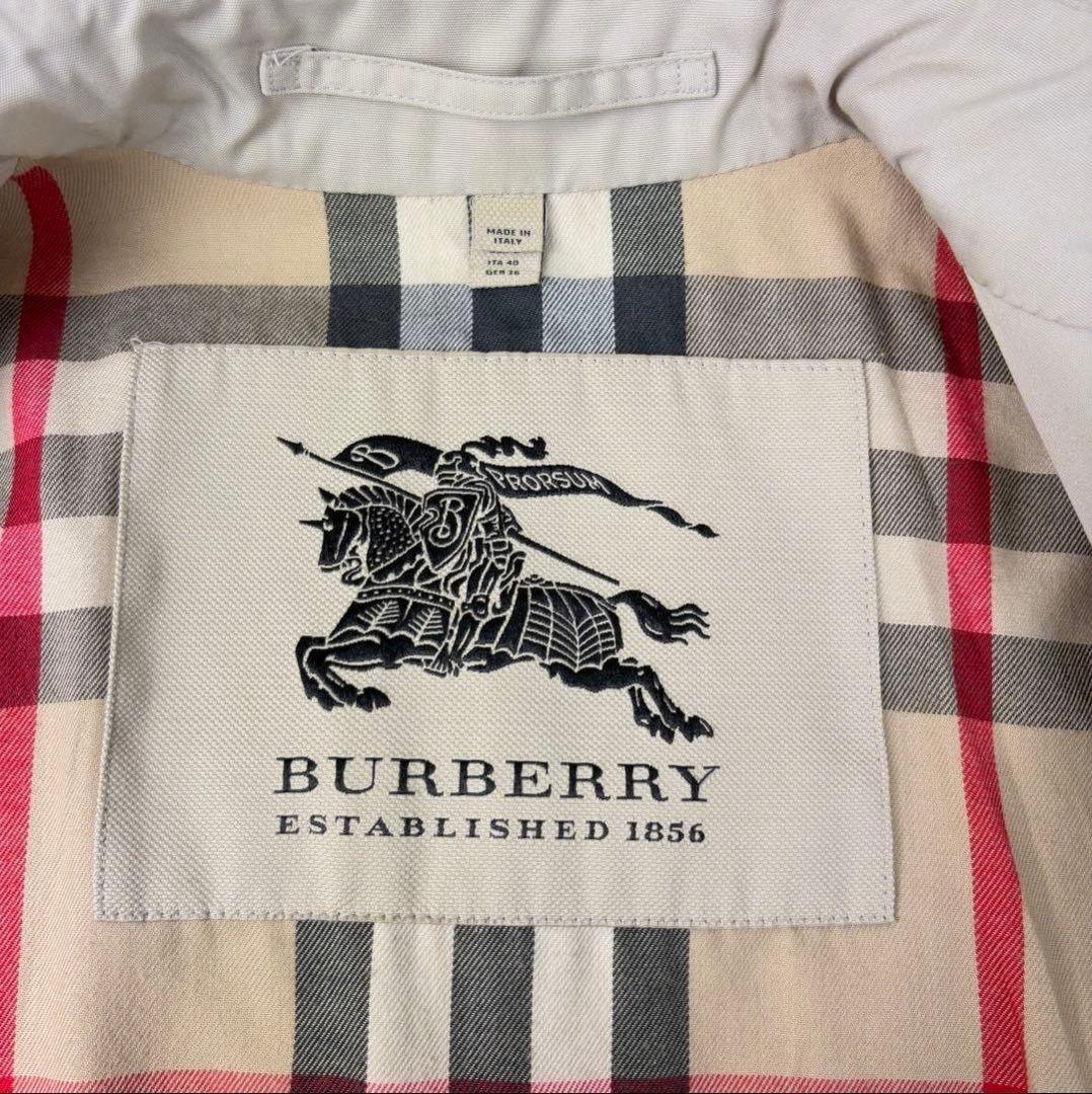 【美品】バーバリー　トレンチコート　メガチェック　現行　36サイズ　S