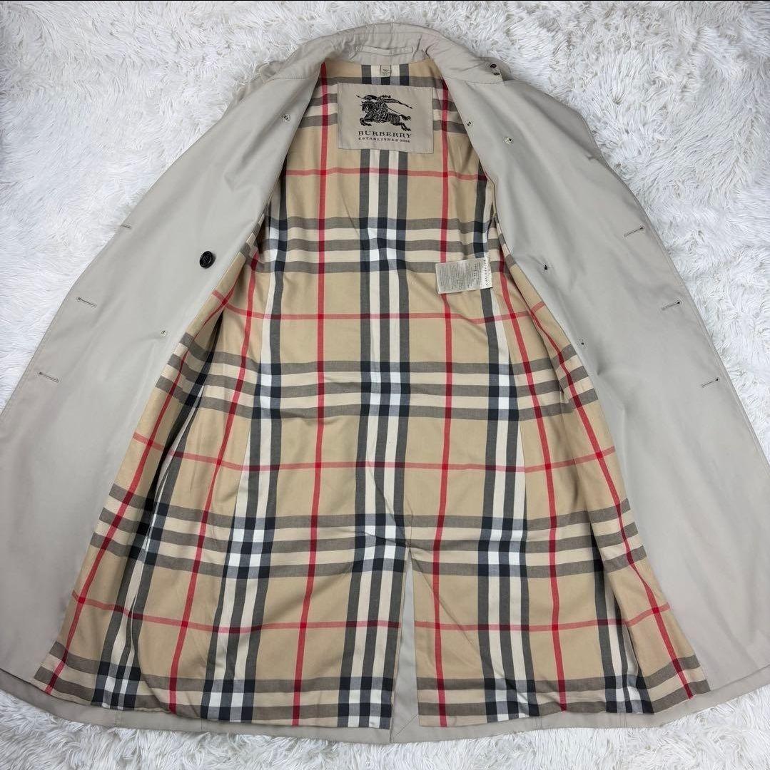 【美品】バーバリー　トレンチコート　メガチェック　現行　36サイズ　S
